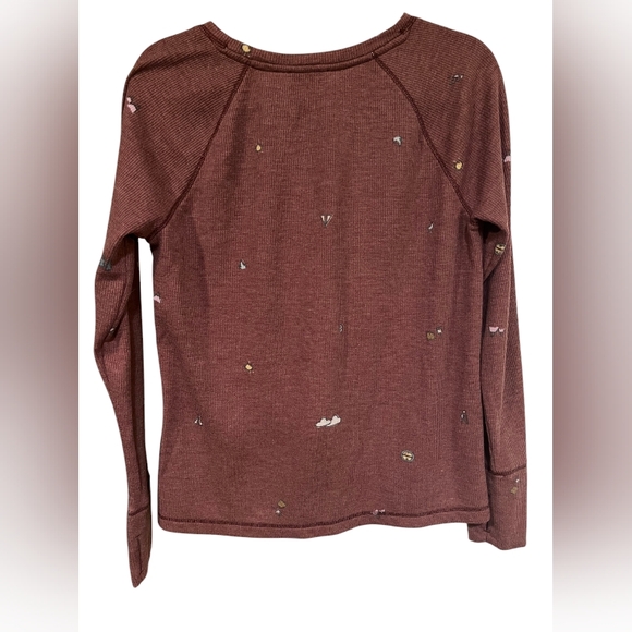 Ocean + Coast printed thermal top sz Large - Picture 2 of 8